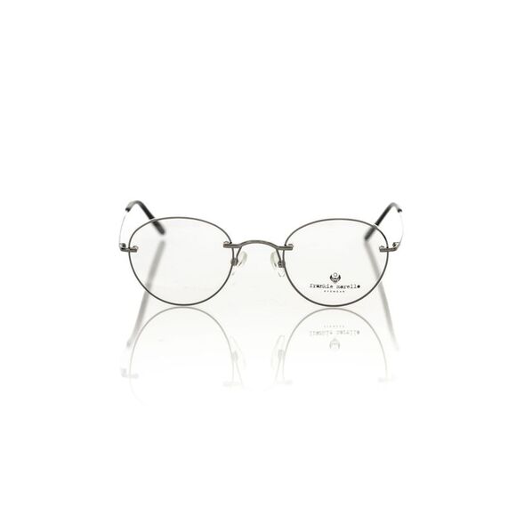 Frankie Morello Gray Metallic Men's Eyeglass Men's Frame